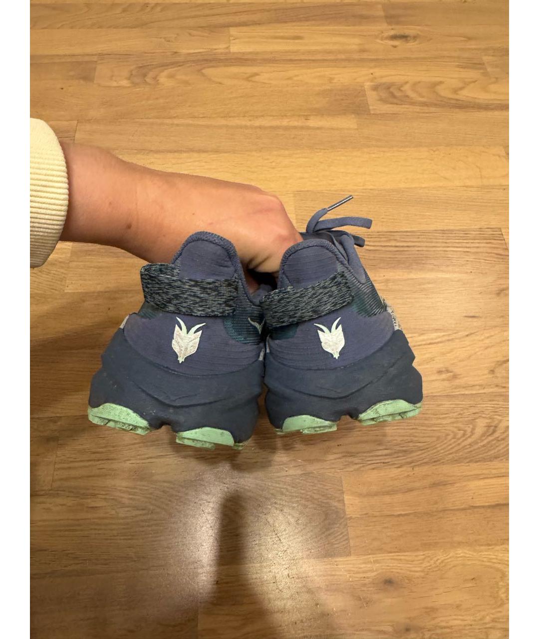 HOKA Голубые текстильные кроссовки, фото 5