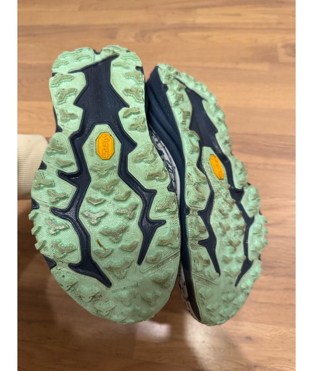 HOKA Голубые текстильные кроссовки, фото 7