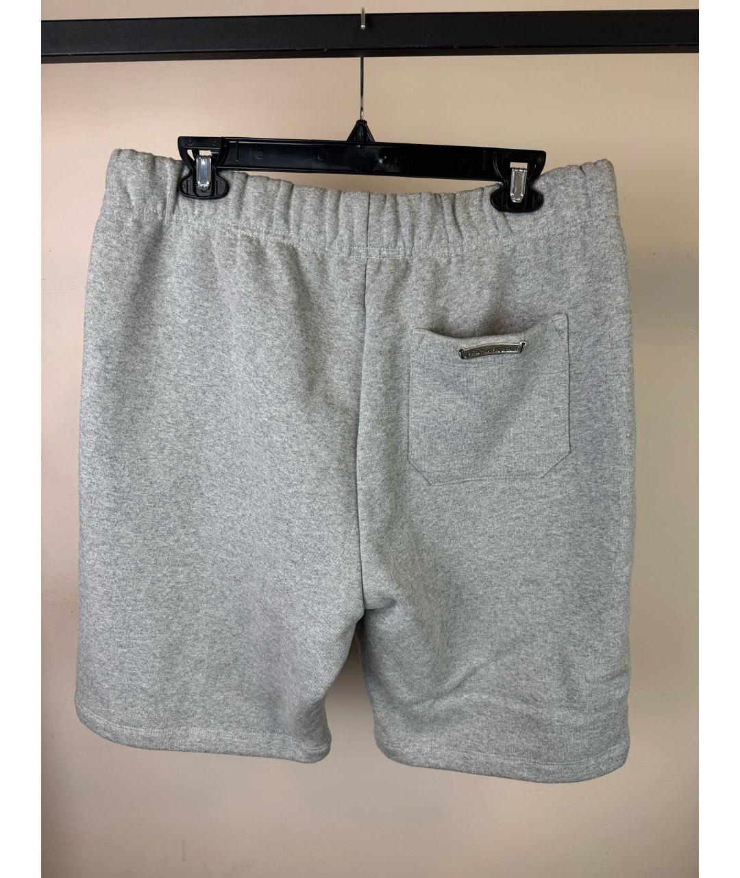 CHROME HEARTS Серые хлопковые шорты, фото 3