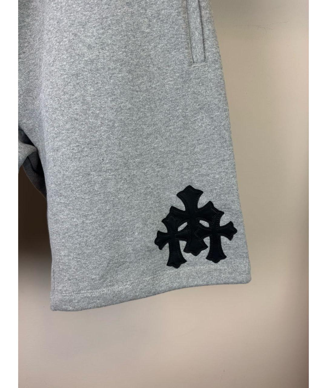 CHROME HEARTS Серые хлопковые шорты, фото 2