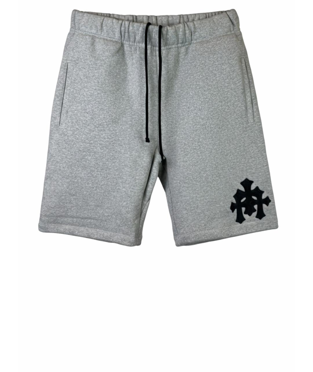 CHROME HEARTS Серые хлопковые шорты, фото 1