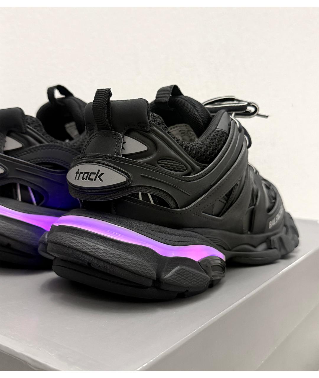 BALENCIAGA Черные кожаные кроссовки, фото 7