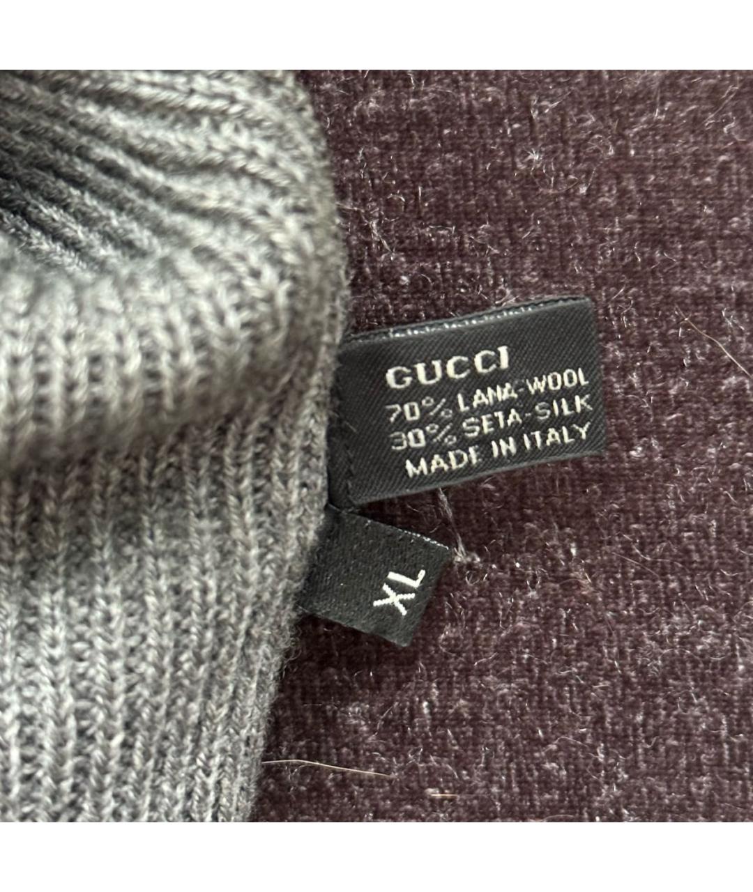 GUCCI Антрацитовая шерстяная шапка, фото 3