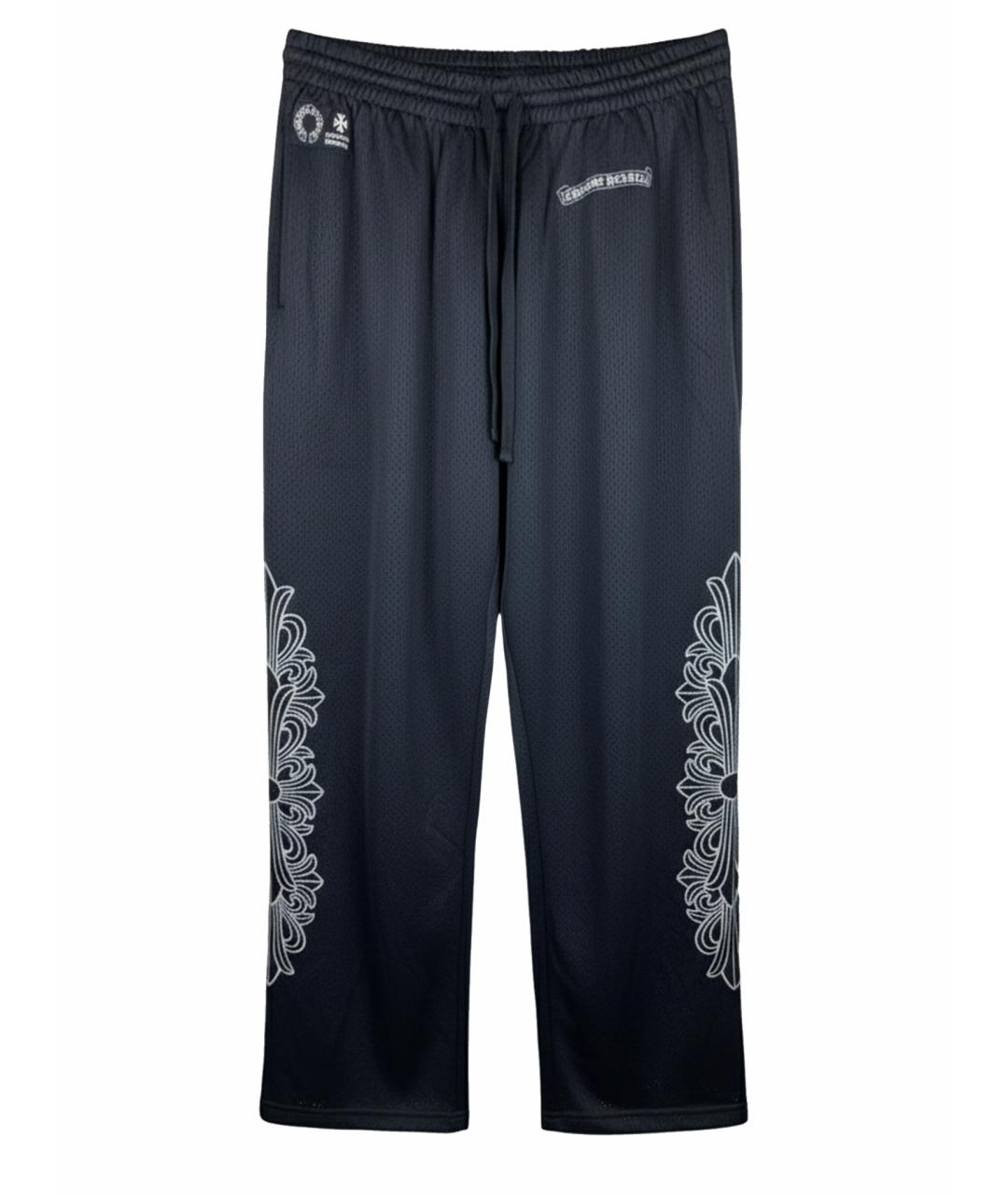 CHROME HEARTS Черные прямые брюки, фото 1