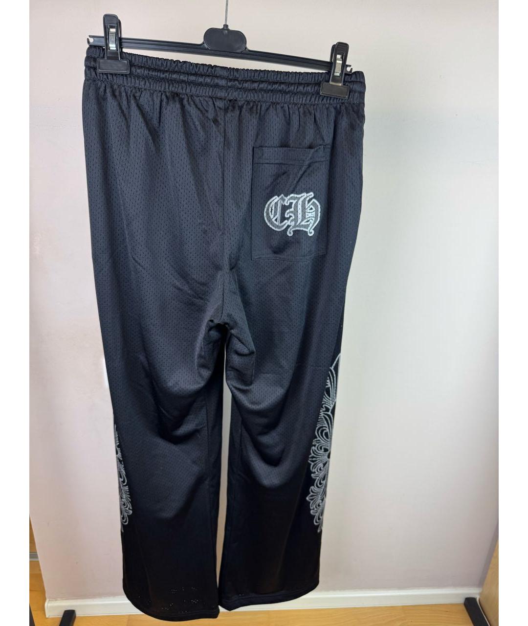 CHROME HEARTS Черные прямые брюки, фото 3