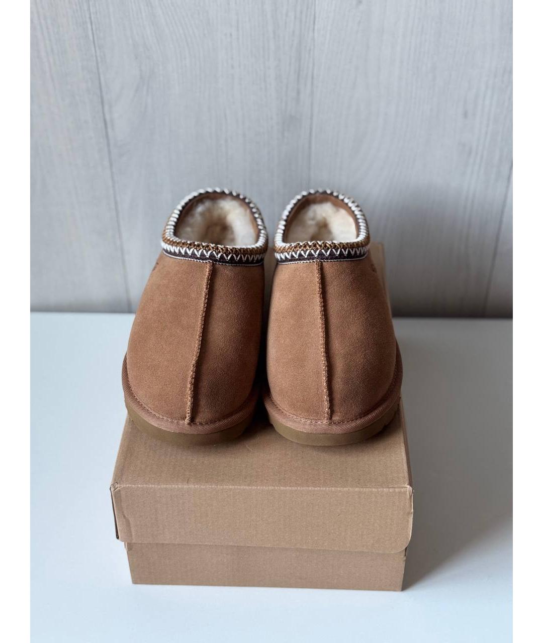 UGG AUSTRALIA Коричневые замшевые ботинки, фото 2