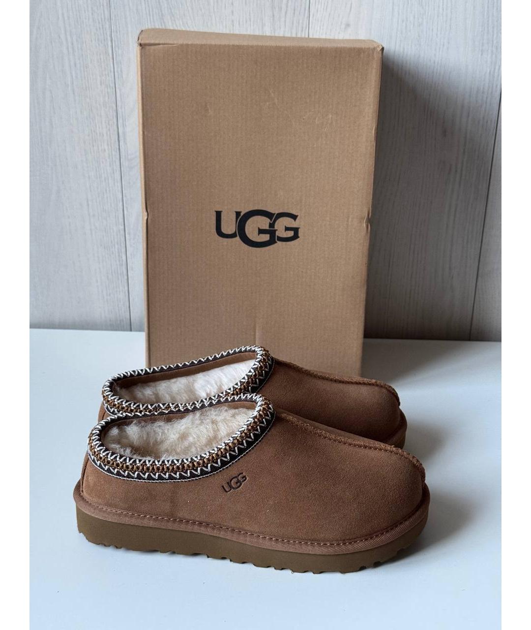 UGG AUSTRALIA Коричневые замшевые ботинки, фото 3