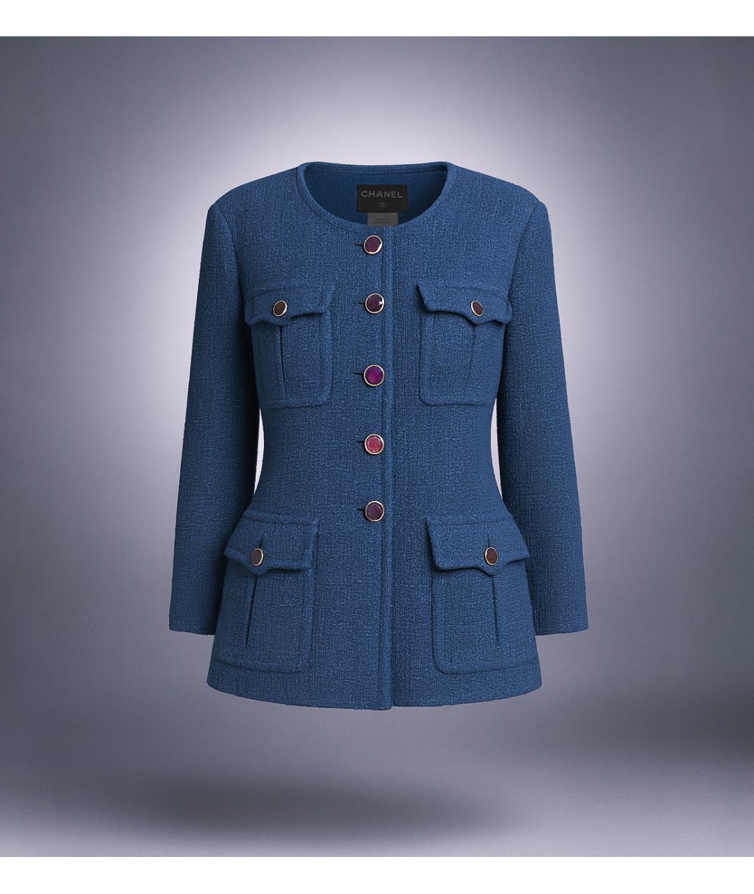 CHANEL Твидовый жакет/пиджак, фото 5