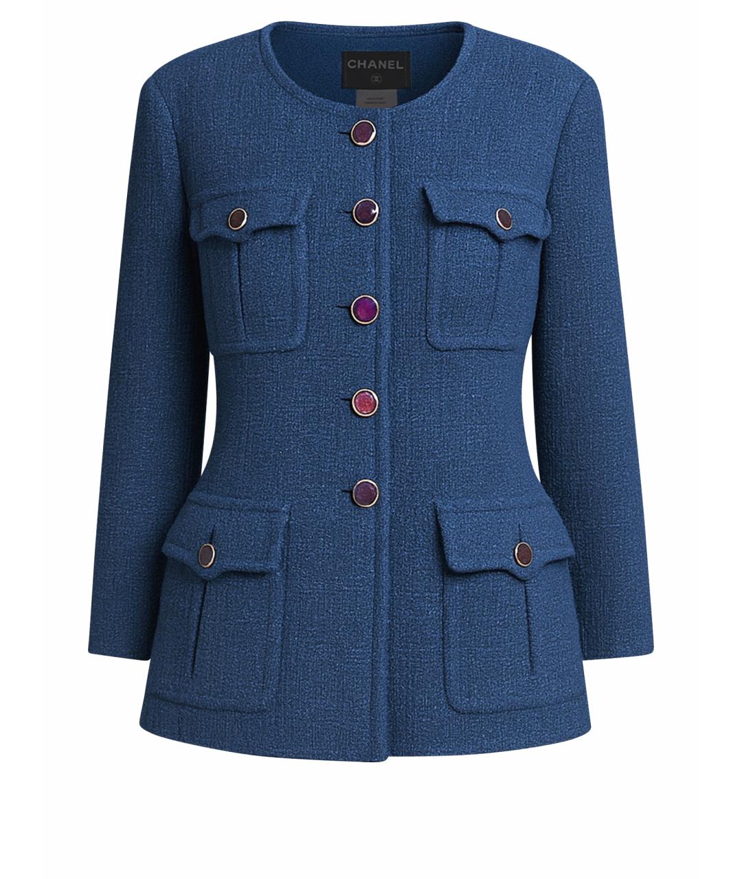 CHANEL Твидовый жакет/пиджак, фото 1