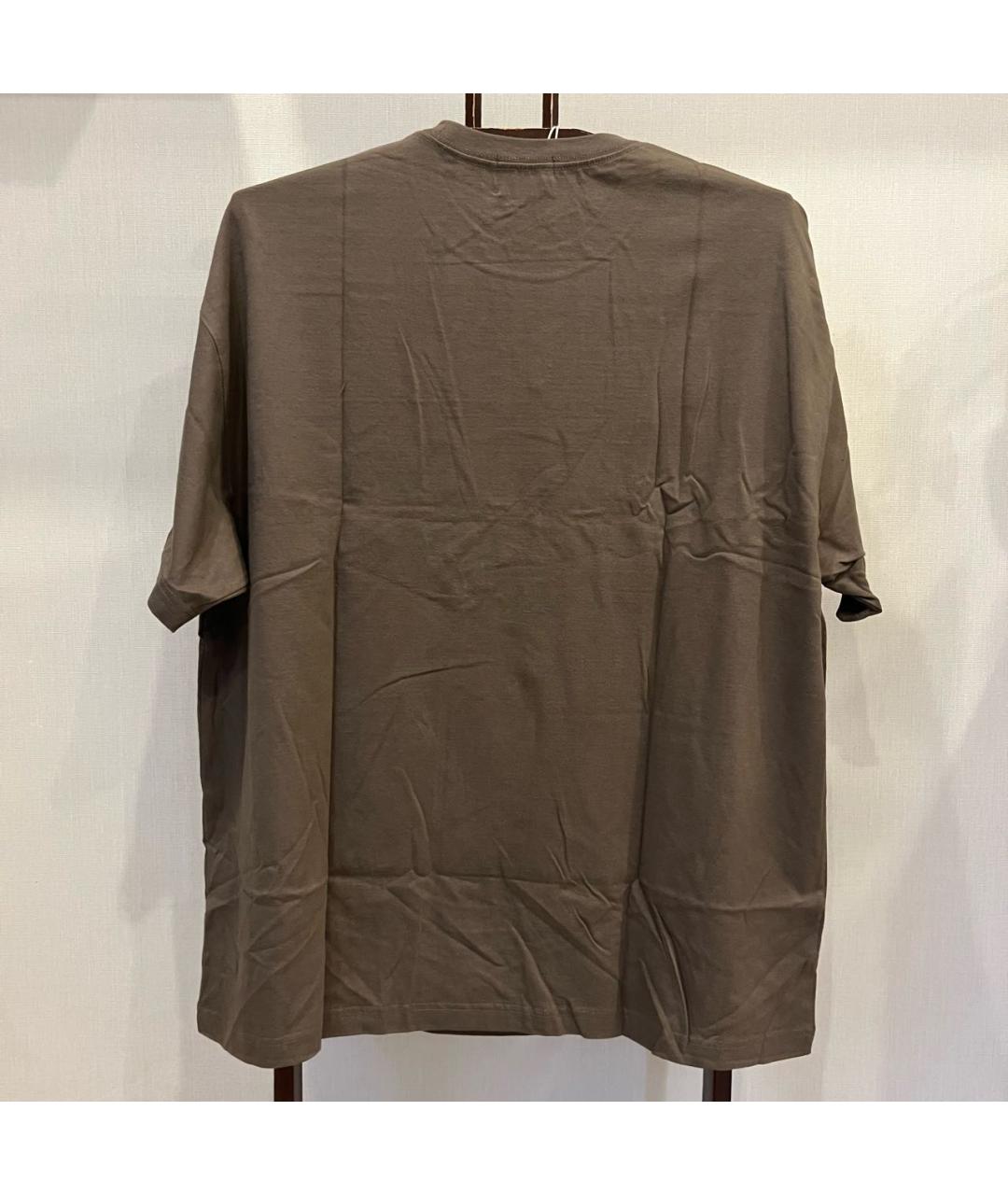 GRAILZ PROJECT G/R Коричневая хлопковая футболка, фото 3