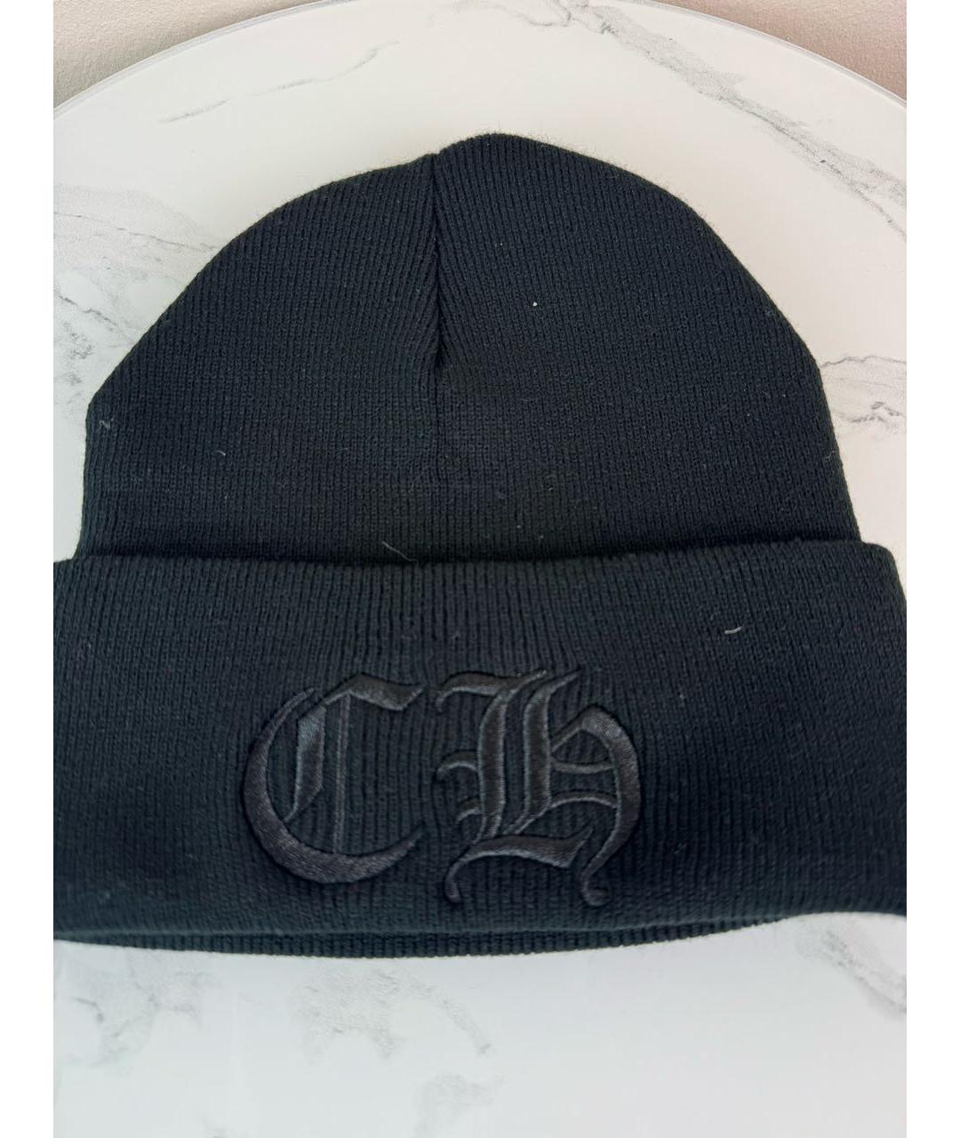 CHROME HEARTS Черная шапка, фото 2