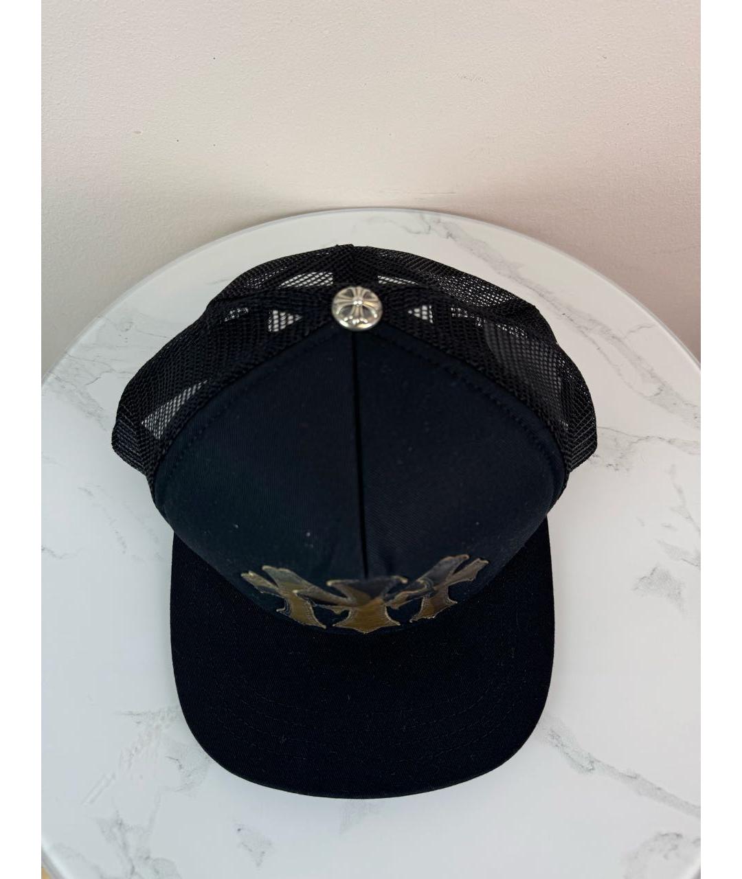 CHROME HEARTS Черная хлопковая кепка/бейсболка, фото 4