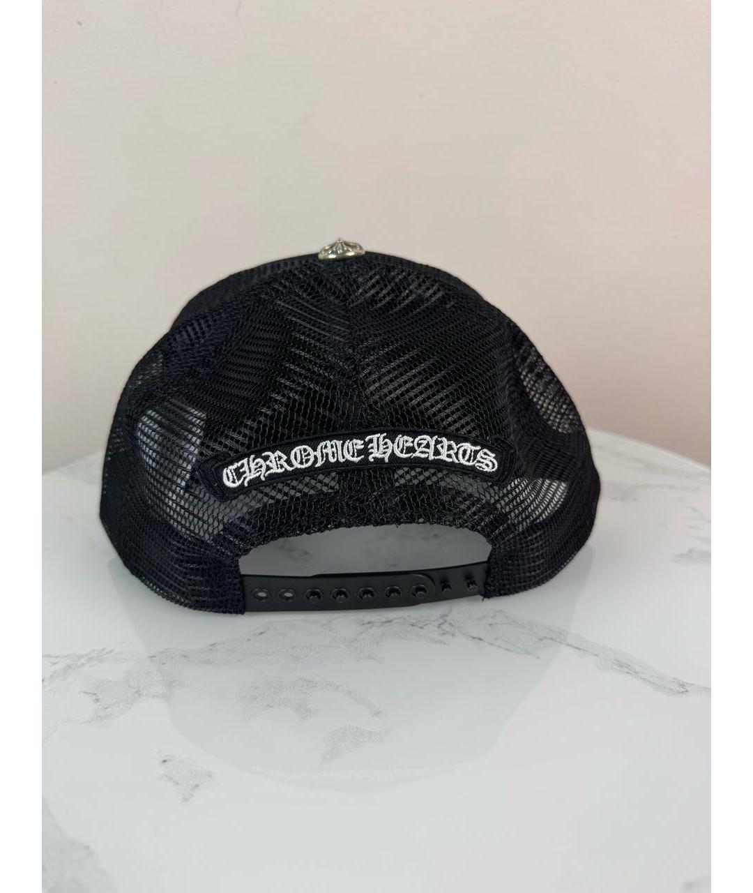 CHROME HEARTS Черная хлопковая кепка/бейсболка, фото 3