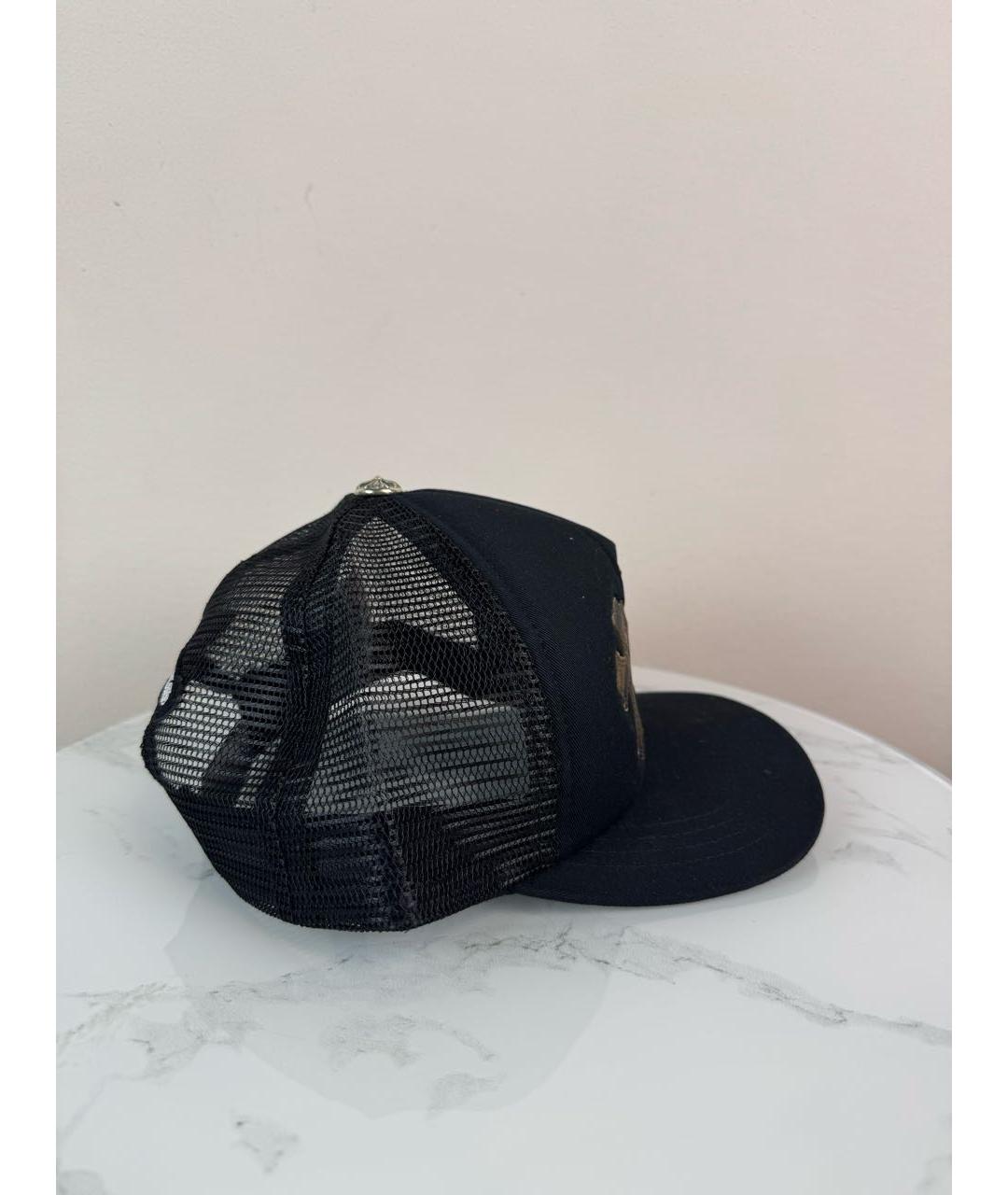 CHROME HEARTS Черная хлопковая кепка/бейсболка, фото 2