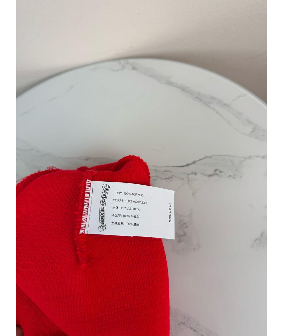 CHROME HEARTS Красная шапка, фото 4