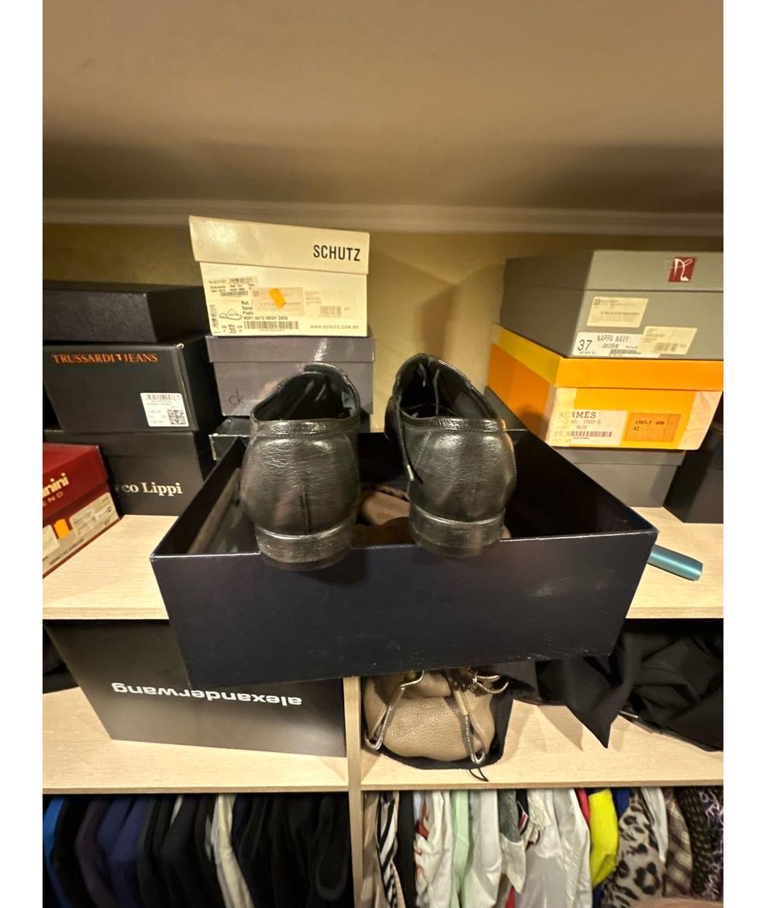 GUCCI Черные кожаные туфли, фото 4