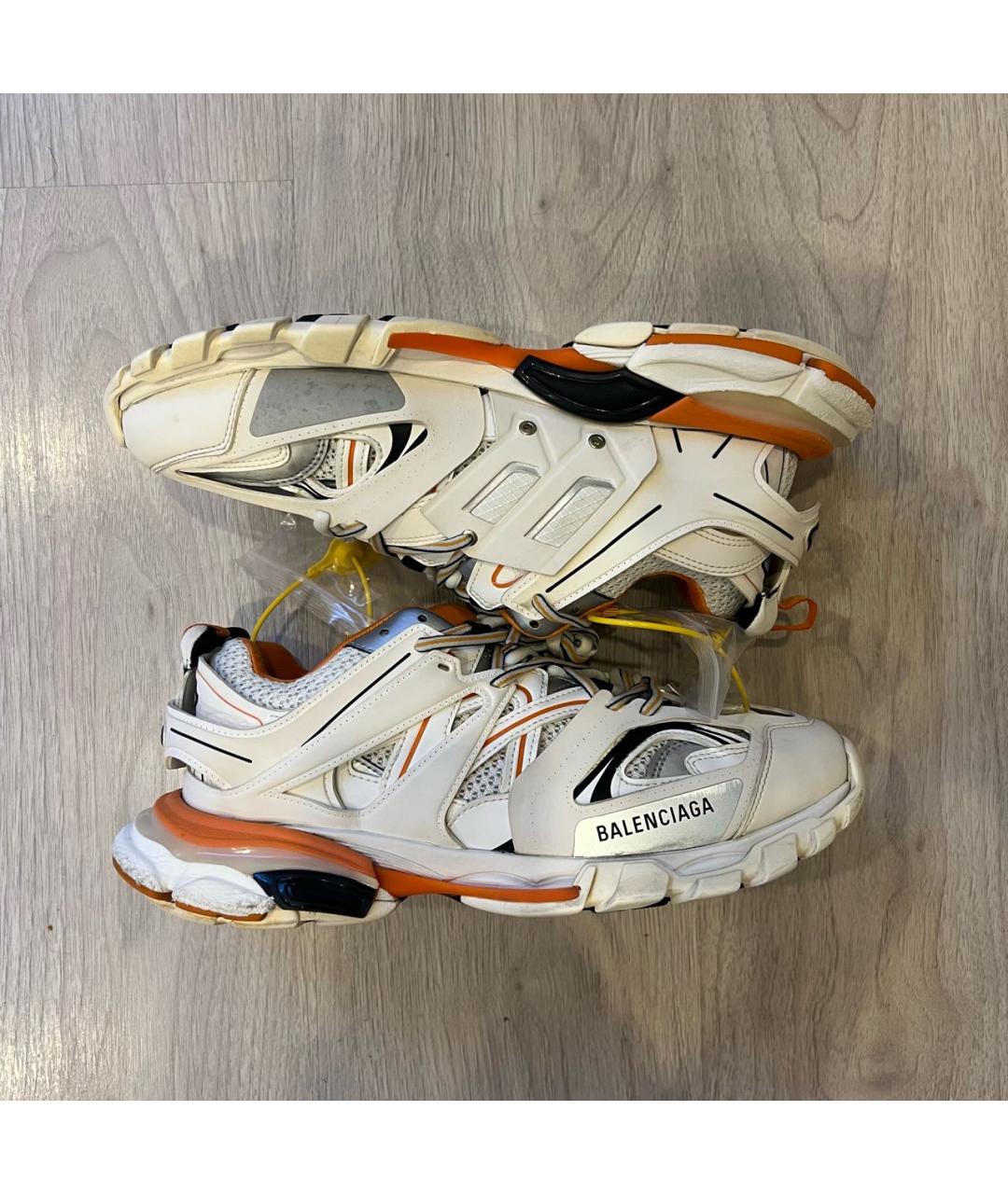 BALENCIAGA Белые текстильные низкие кроссовки / кеды, фото 7