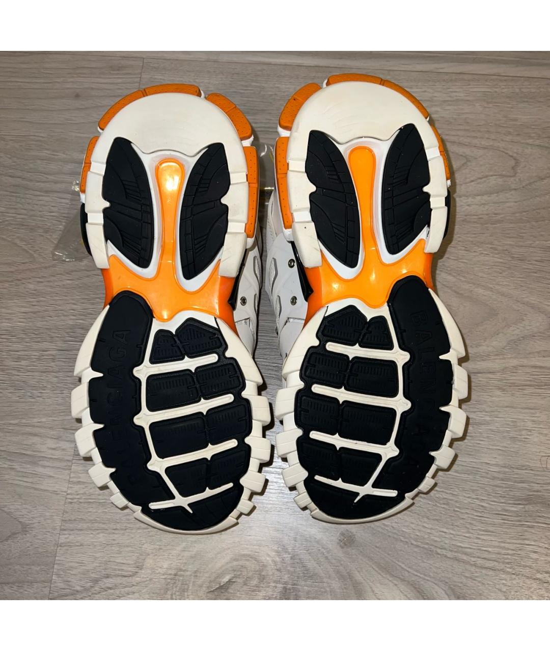 BALENCIAGA Белые текстильные низкие кроссовки / кеды, фото 6