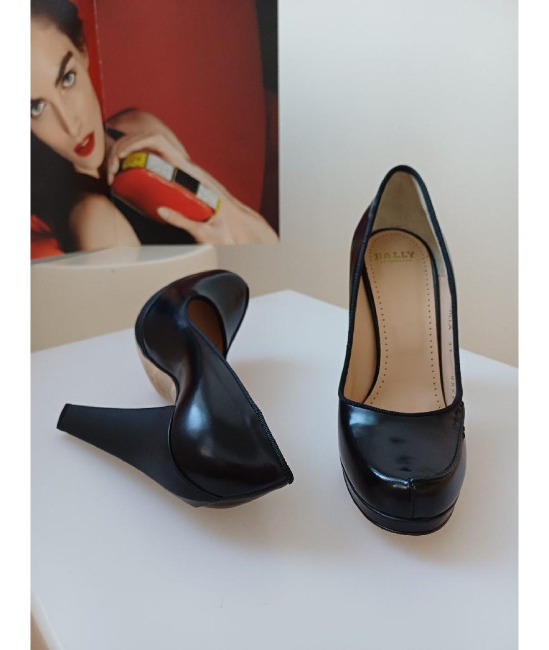 BALLY Черные кожаные туфли, фото 3