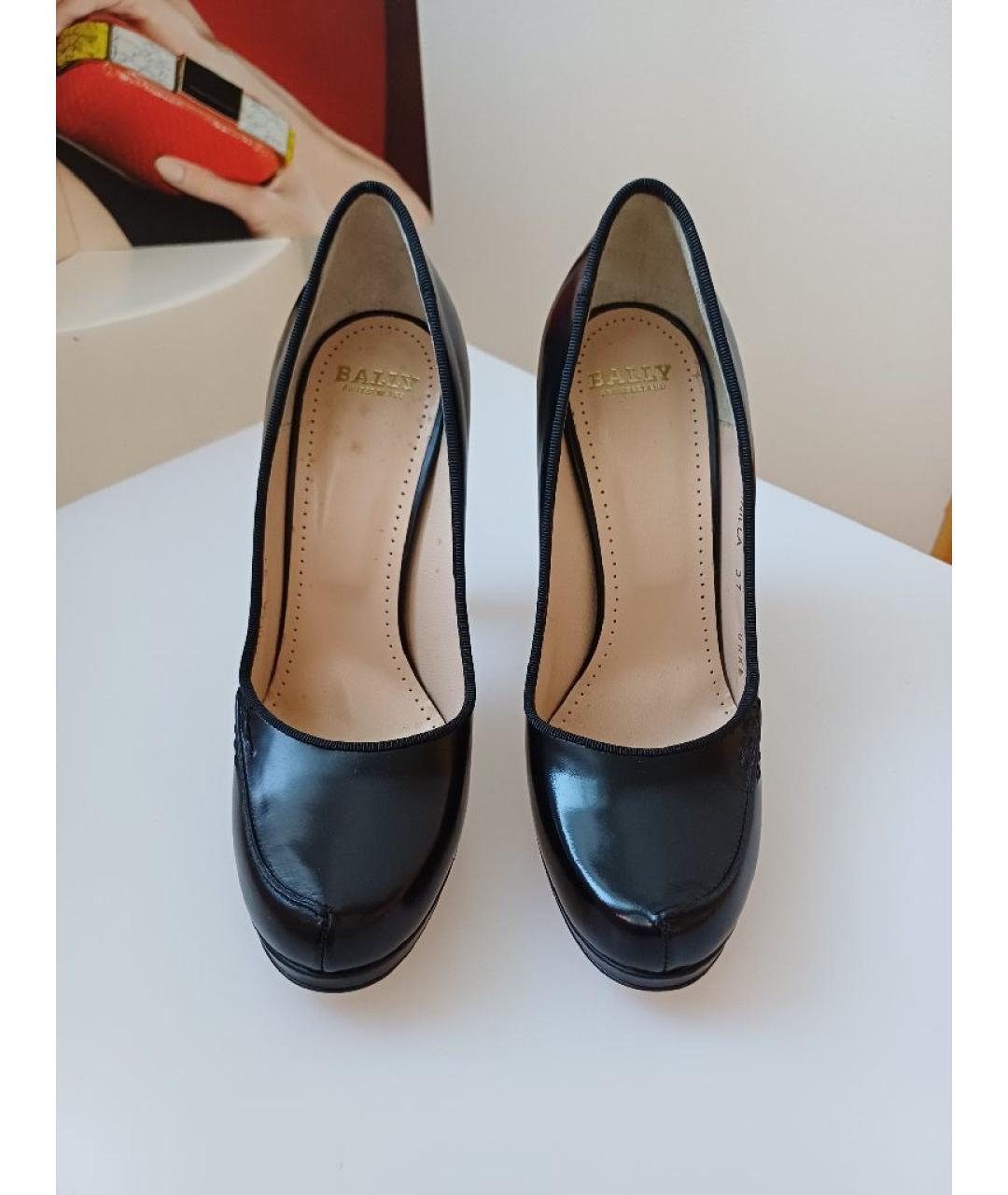 BALLY Черные кожаные туфли, фото 6