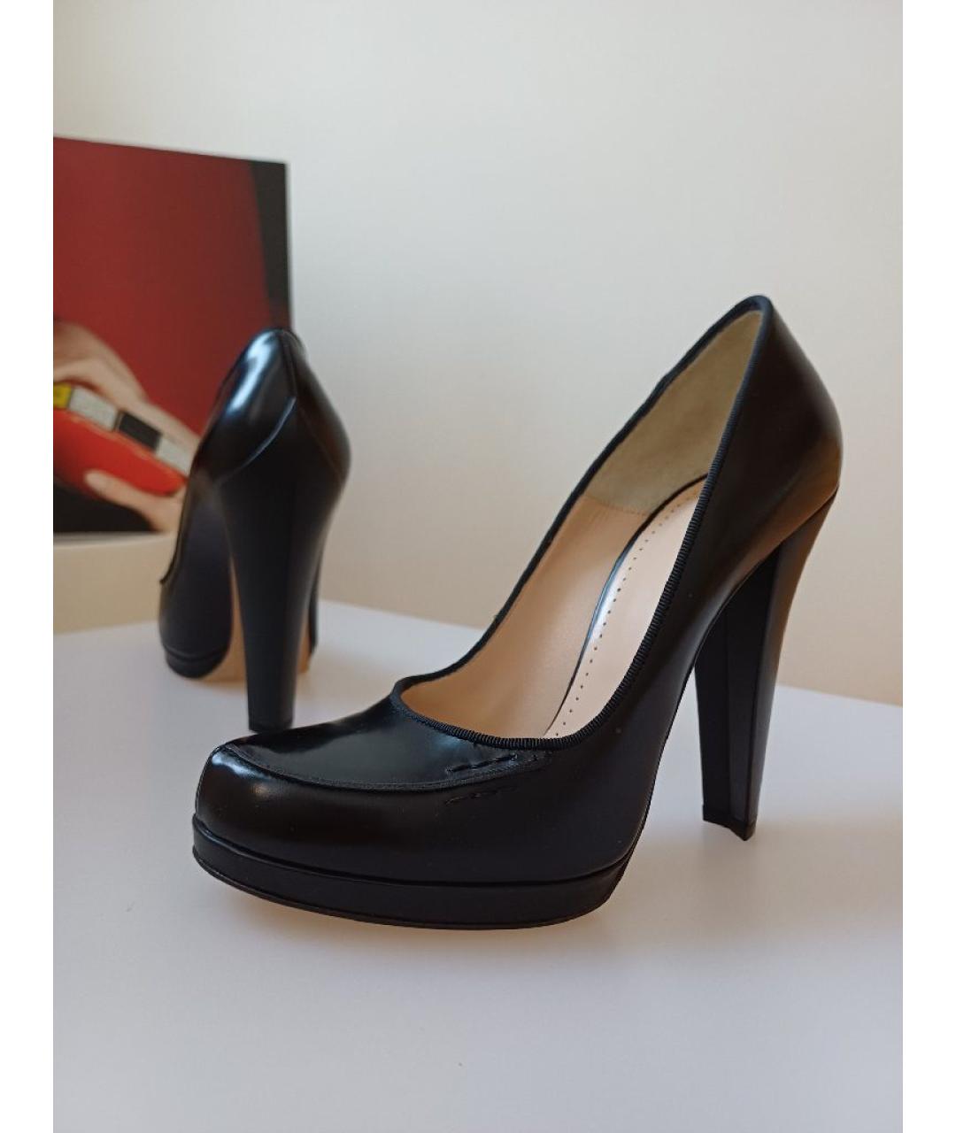 BALLY Черные кожаные туфли, фото 5