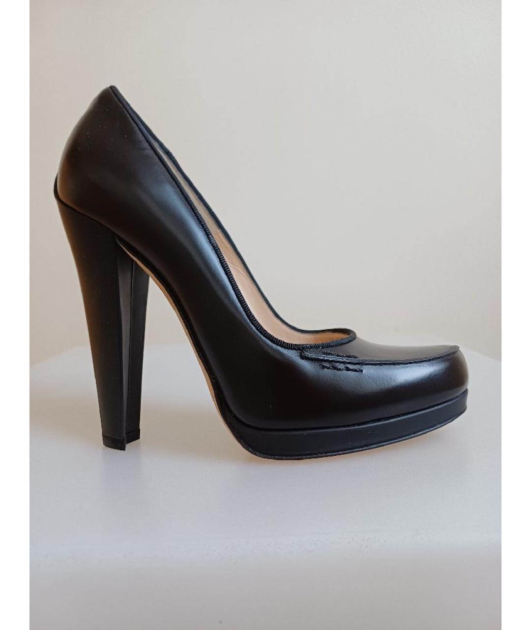 BALLY Черные кожаные туфли, фото 9