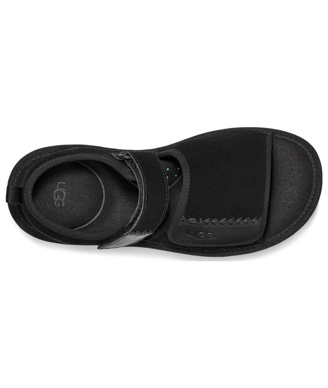 UGG AUSTRALIA Черные нубуковые сандалии, фото 5