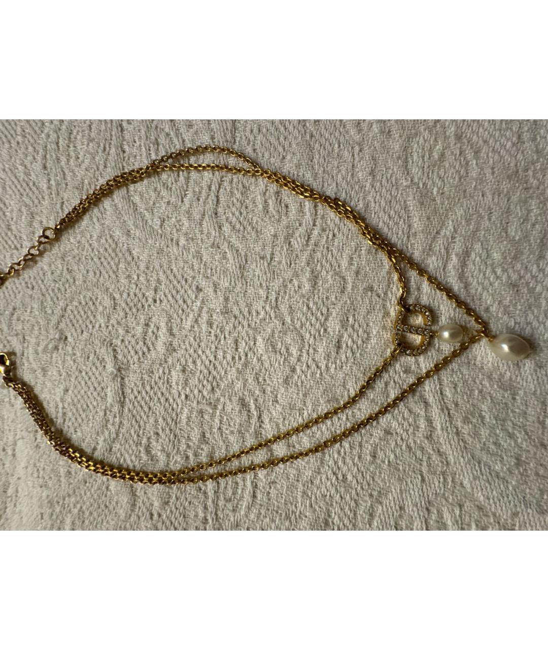 CHRISTIAN DIOR Золотая металлическая подвеска, фото 4