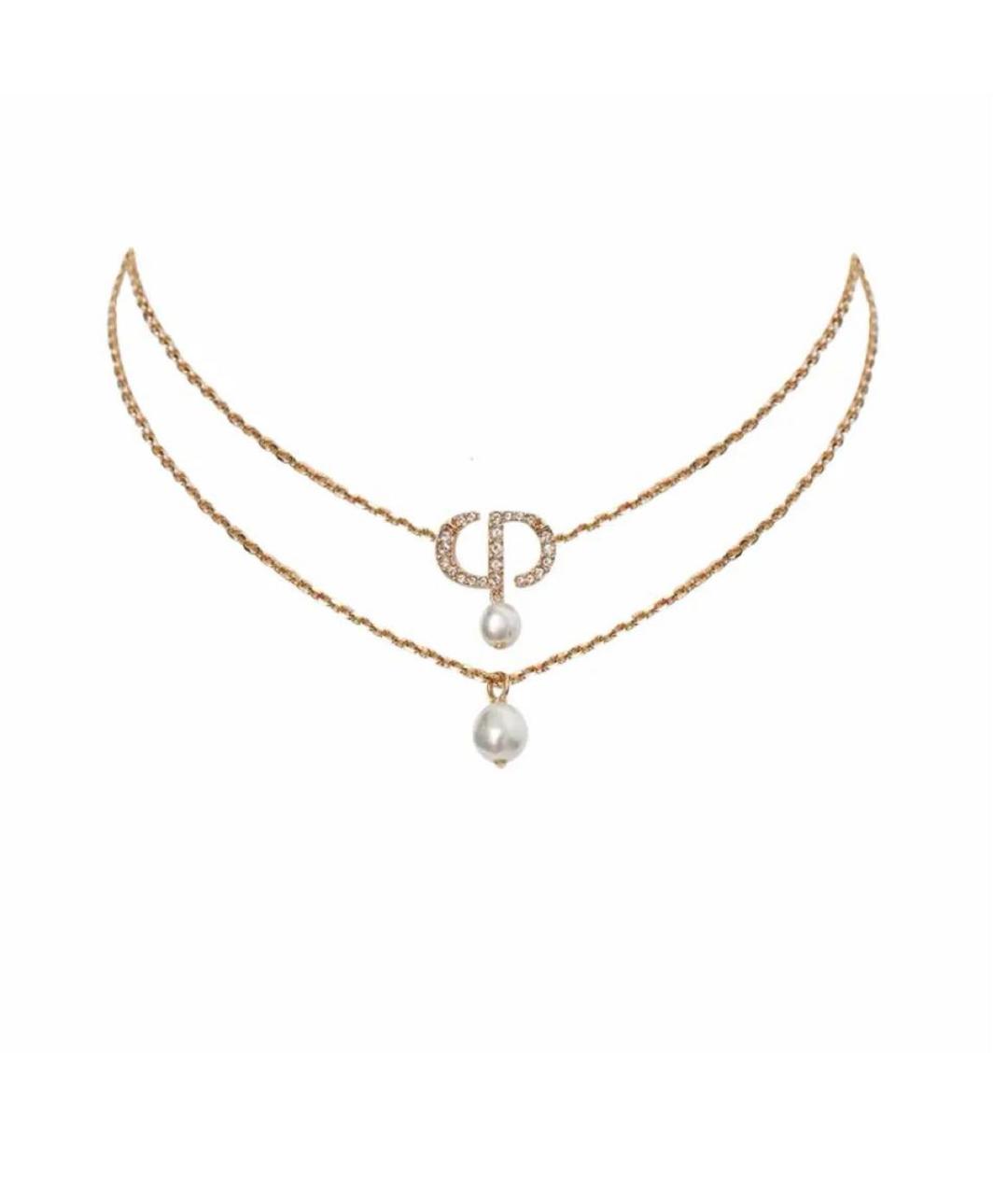 CHRISTIAN DIOR Золотая металлическая подвеска, фото 5