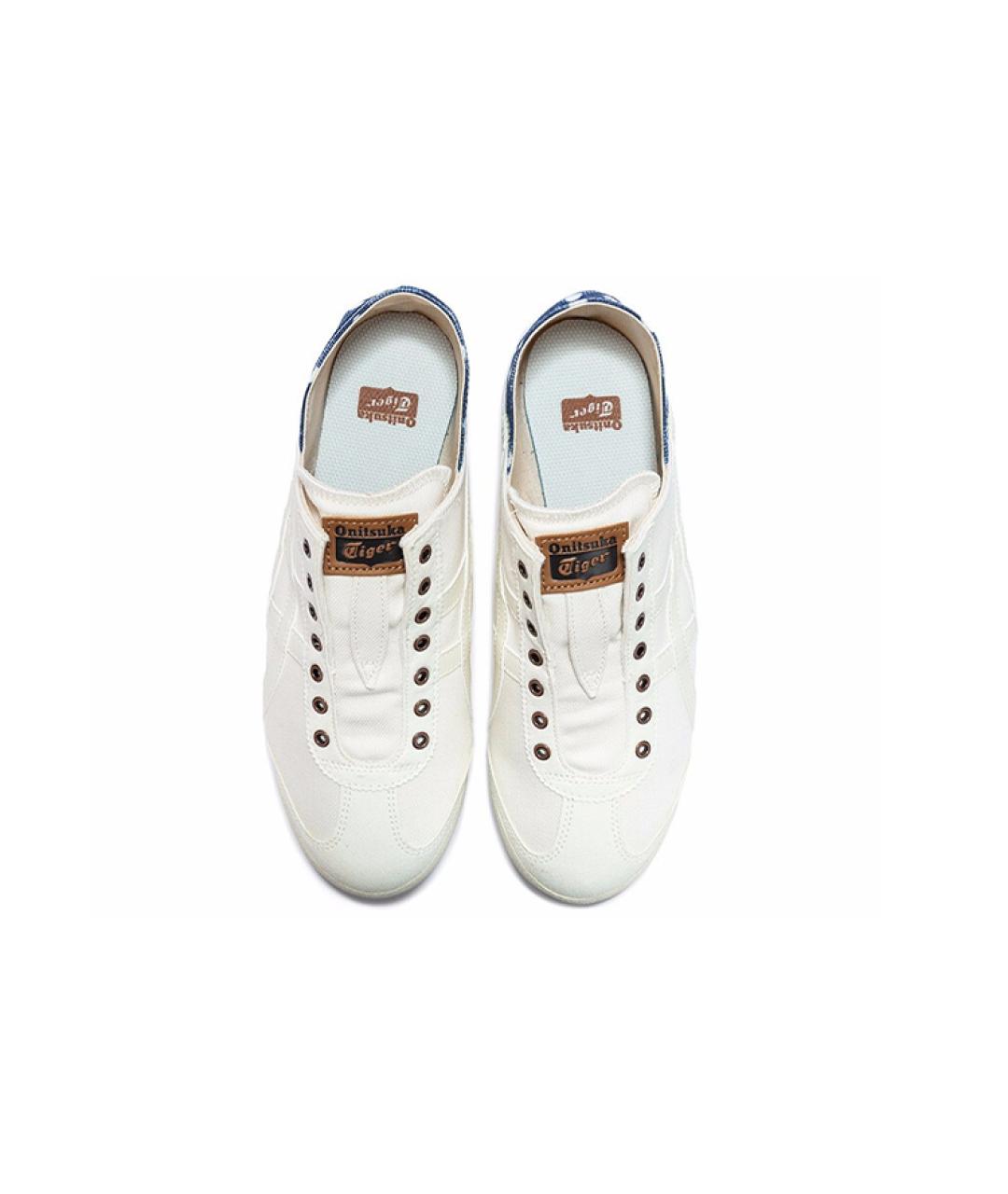 ONITSUKA TIGER Белые текстильные кеды, фото 4