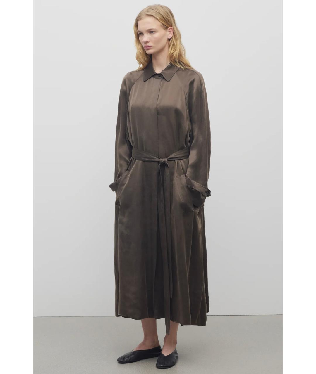 THE ROW Коричневый тренч/плащ, фото 3