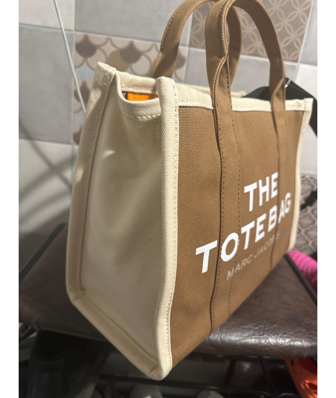 MARC JACOBS Коричневая хлопковая сумка тоут, фото 2