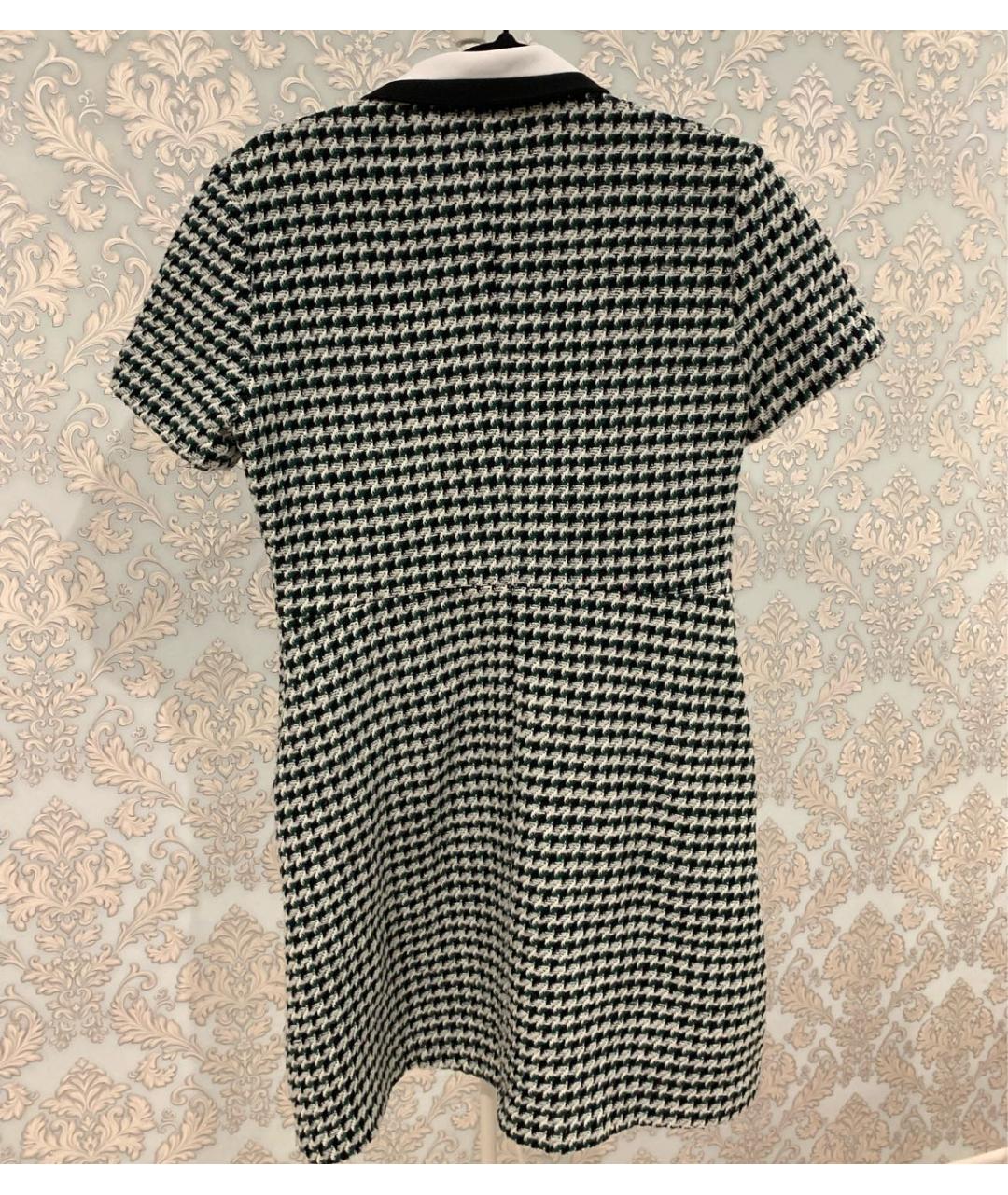 MAJE Зеленые твидовое повседневное платье, фото 4