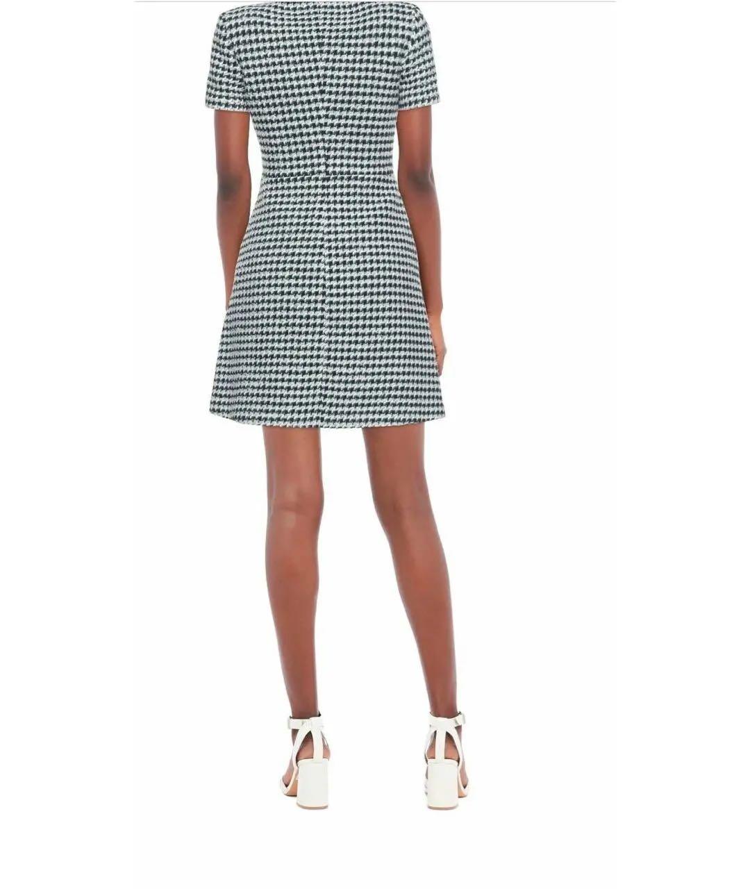 MAJE Зеленые твидовое повседневное платье, фото 7