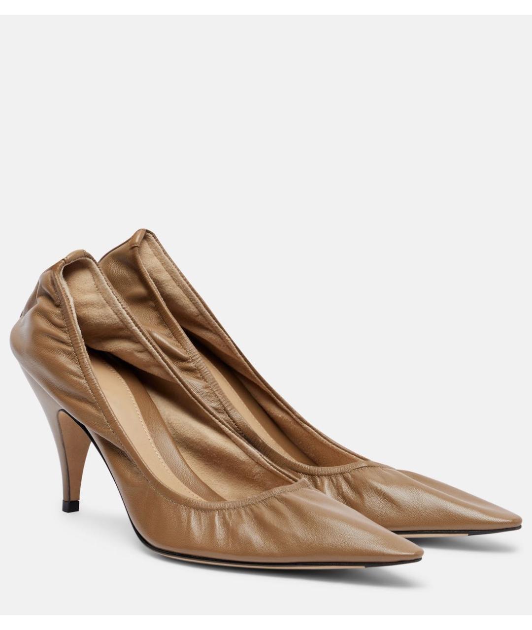 THE ROW Коричневые кожаные туфли, фото 2