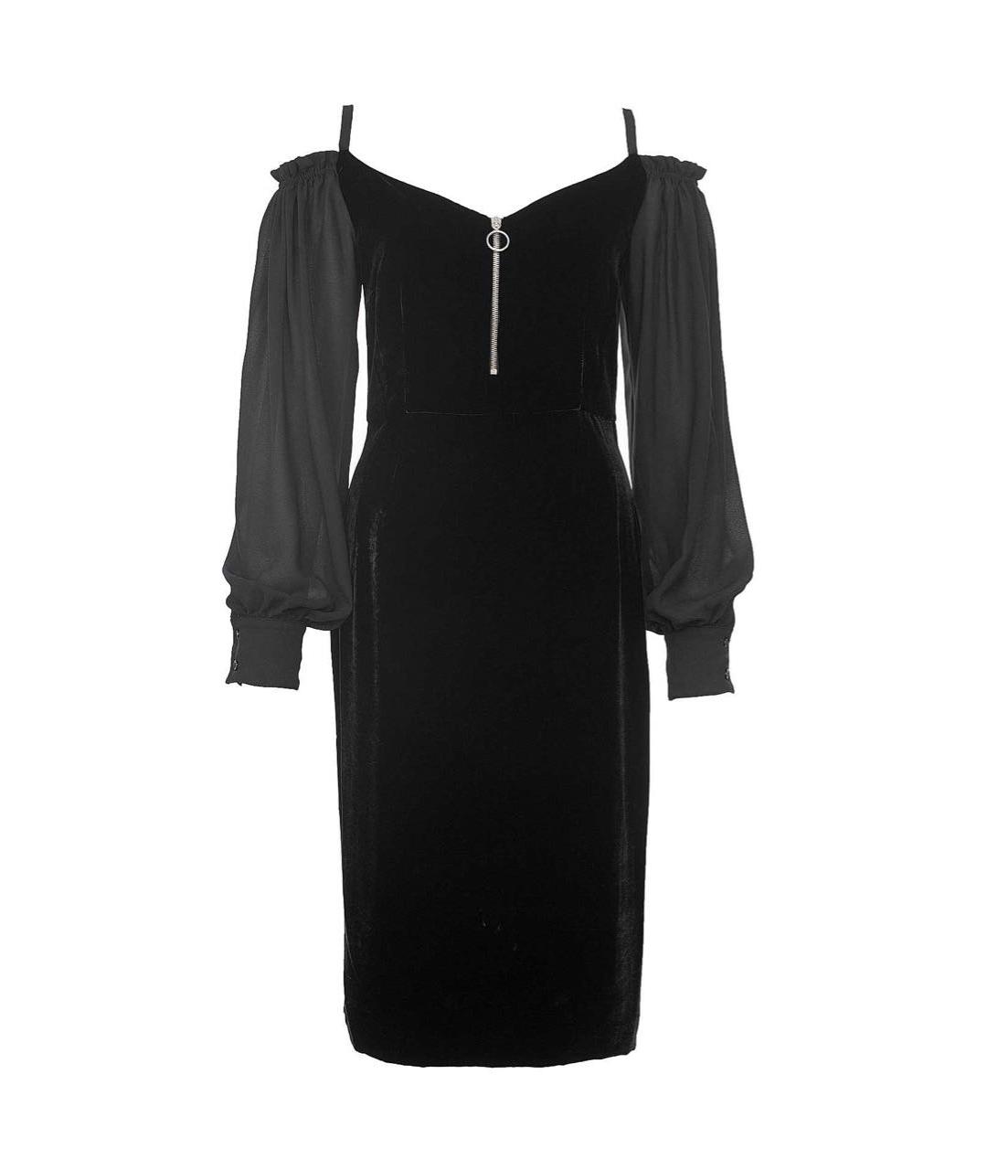 ERMANNO SCERVINO Черное вискозное вечернее платье, фото 9