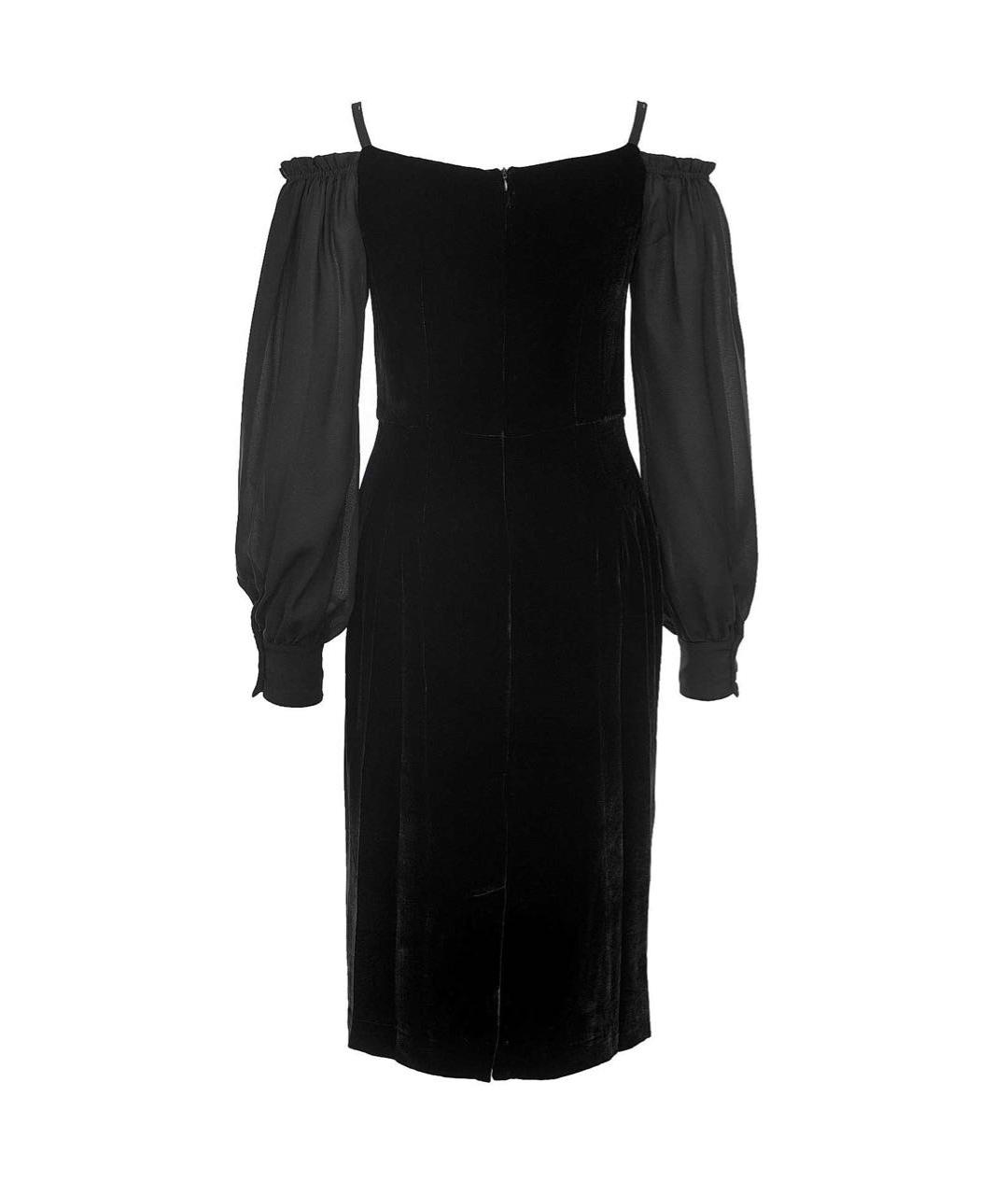 ERMANNO SCERVINO Черное вискозное вечернее платье, фото 2