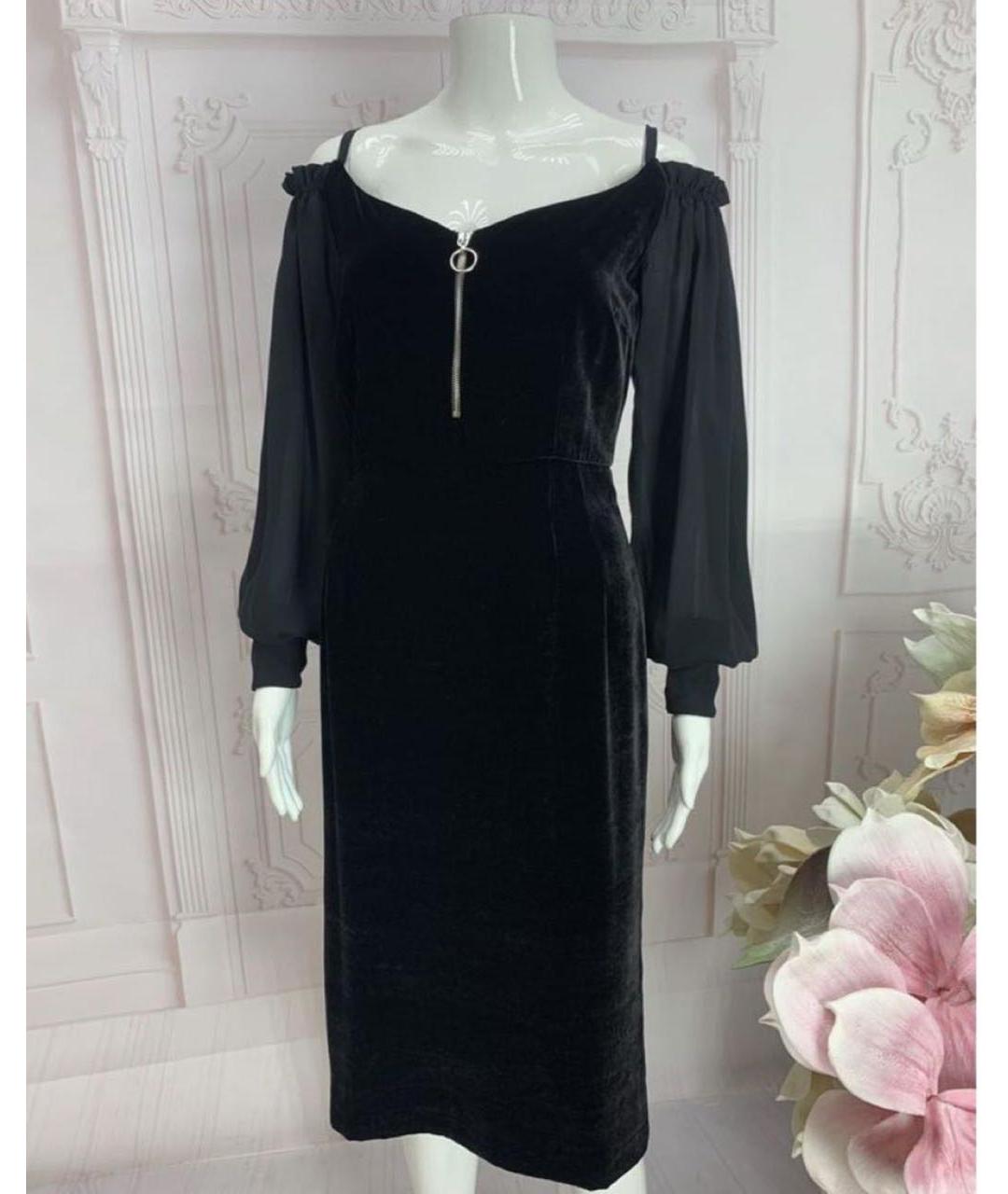 ERMANNO SCERVINO Черное вискозное вечернее платье, фото 5