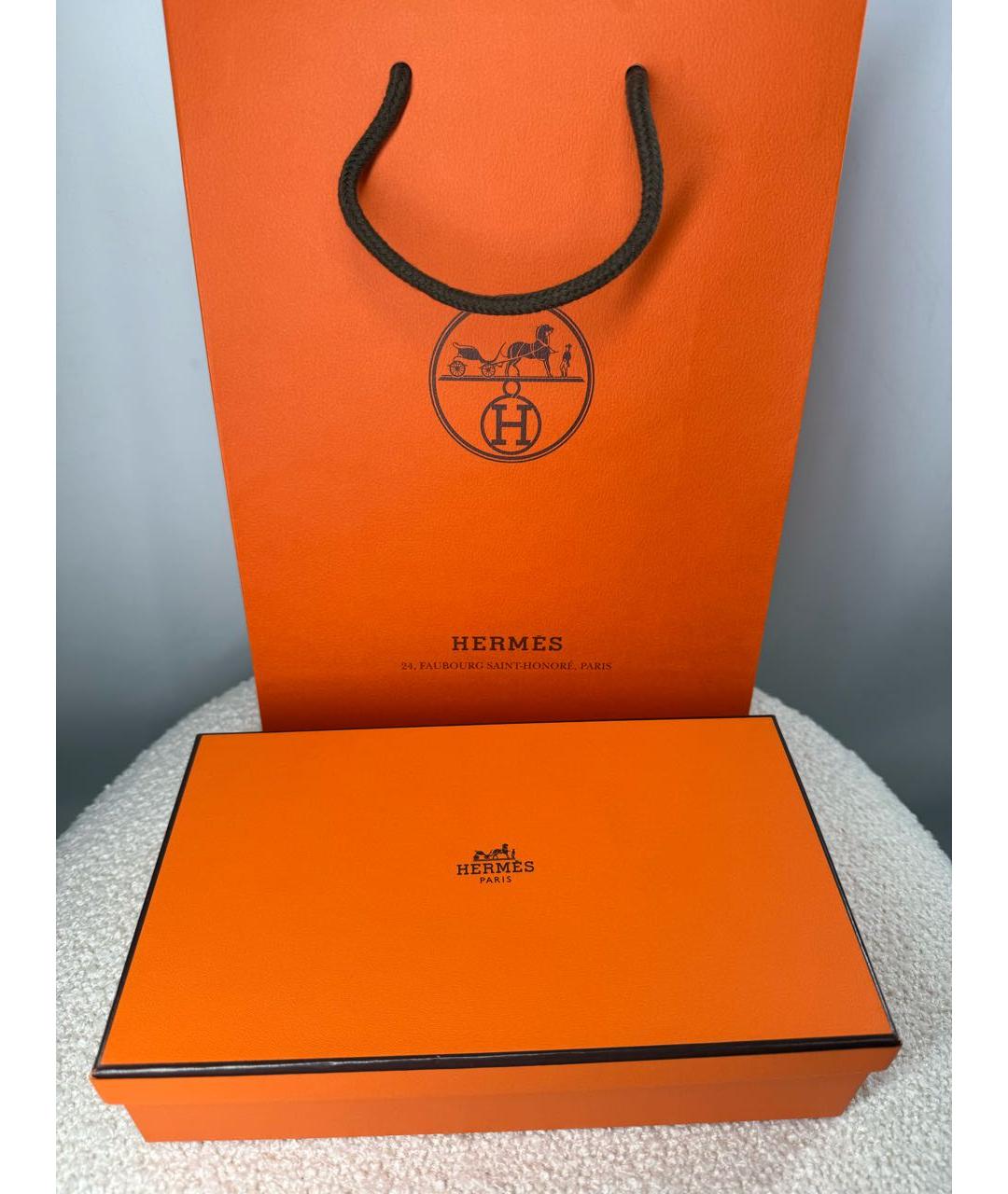 HERMES Коричневая кожаная сумка через плечо, фото 8