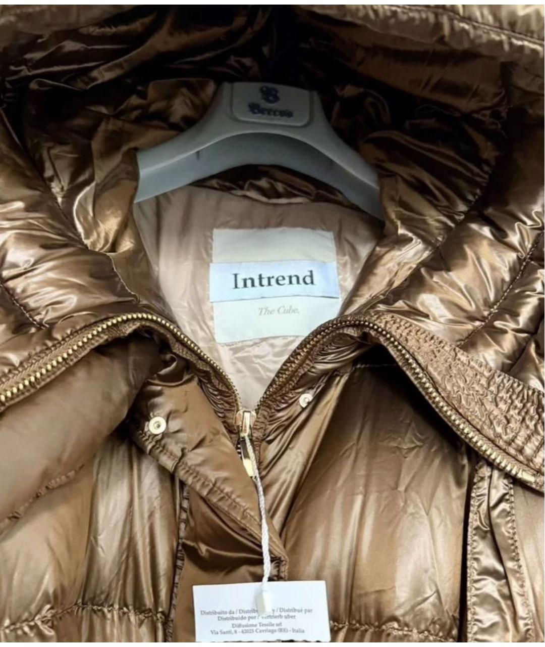 MAX MARA THE CUBE Коричневый полиамидовый пуховик, фото 4