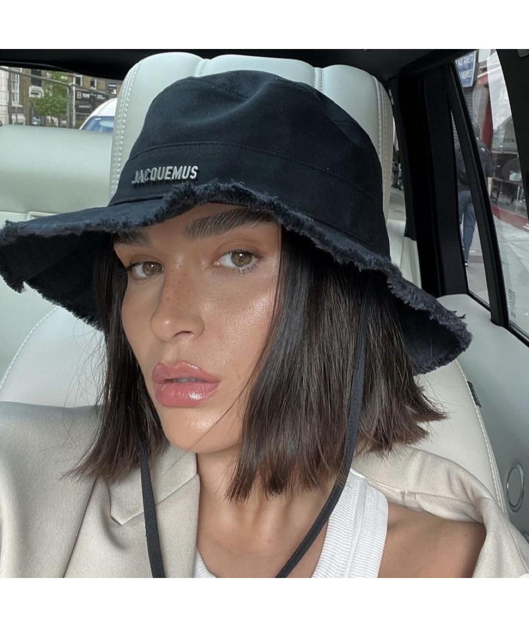 JACQUEMUS Черная хлопковая панама, фото 3