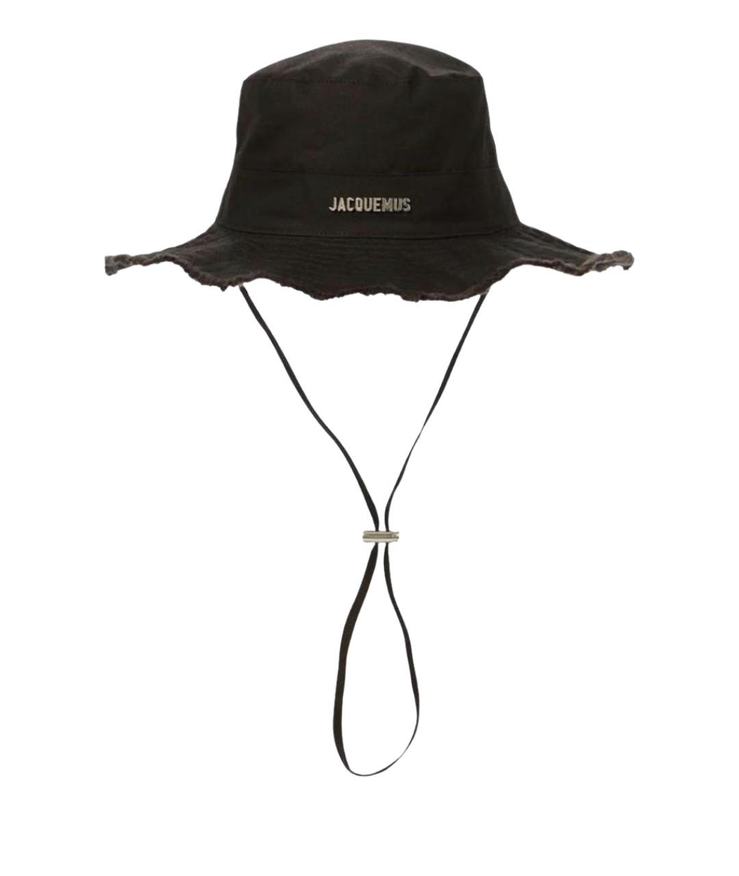 JACQUEMUS Черная хлопковая панама, фото 1
