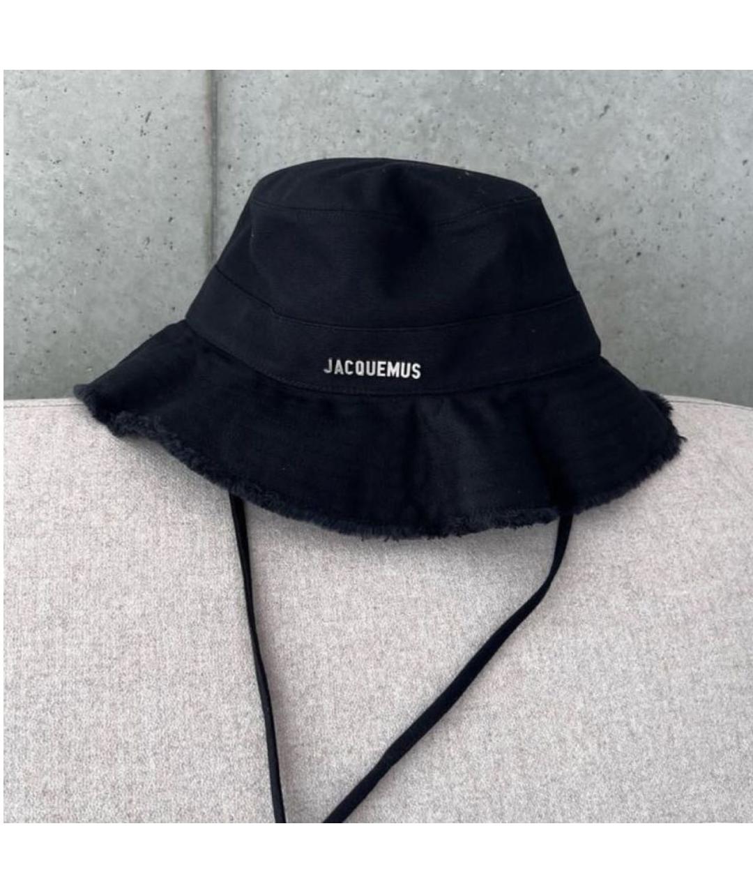 JACQUEMUS Черная хлопковая панама, фото 4