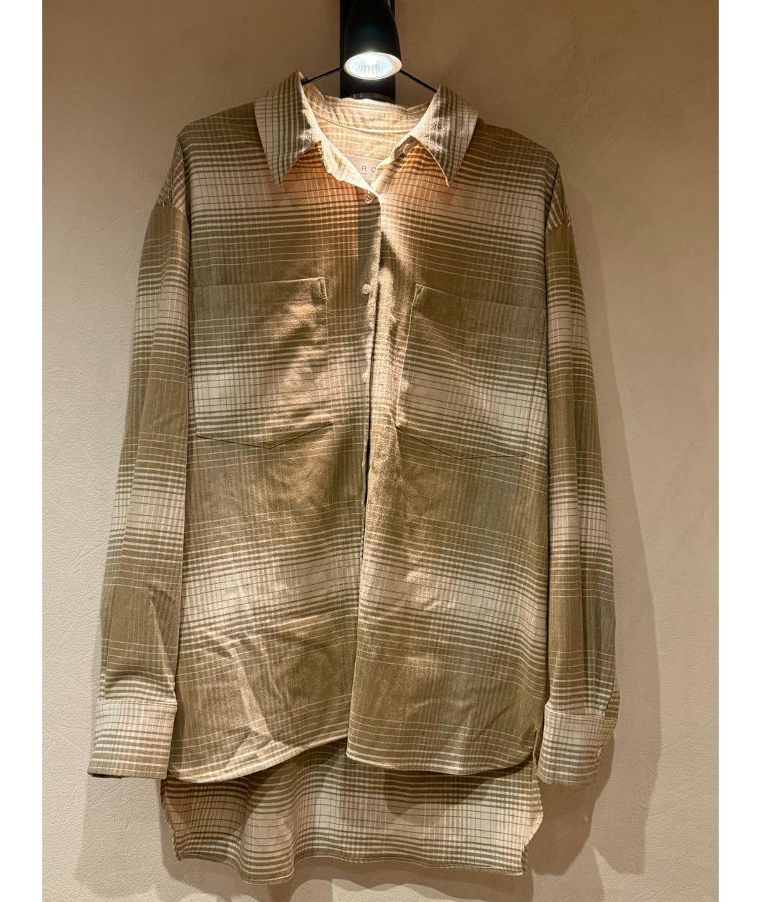 IRO Бежевая шерстяная рубашка, фото 8