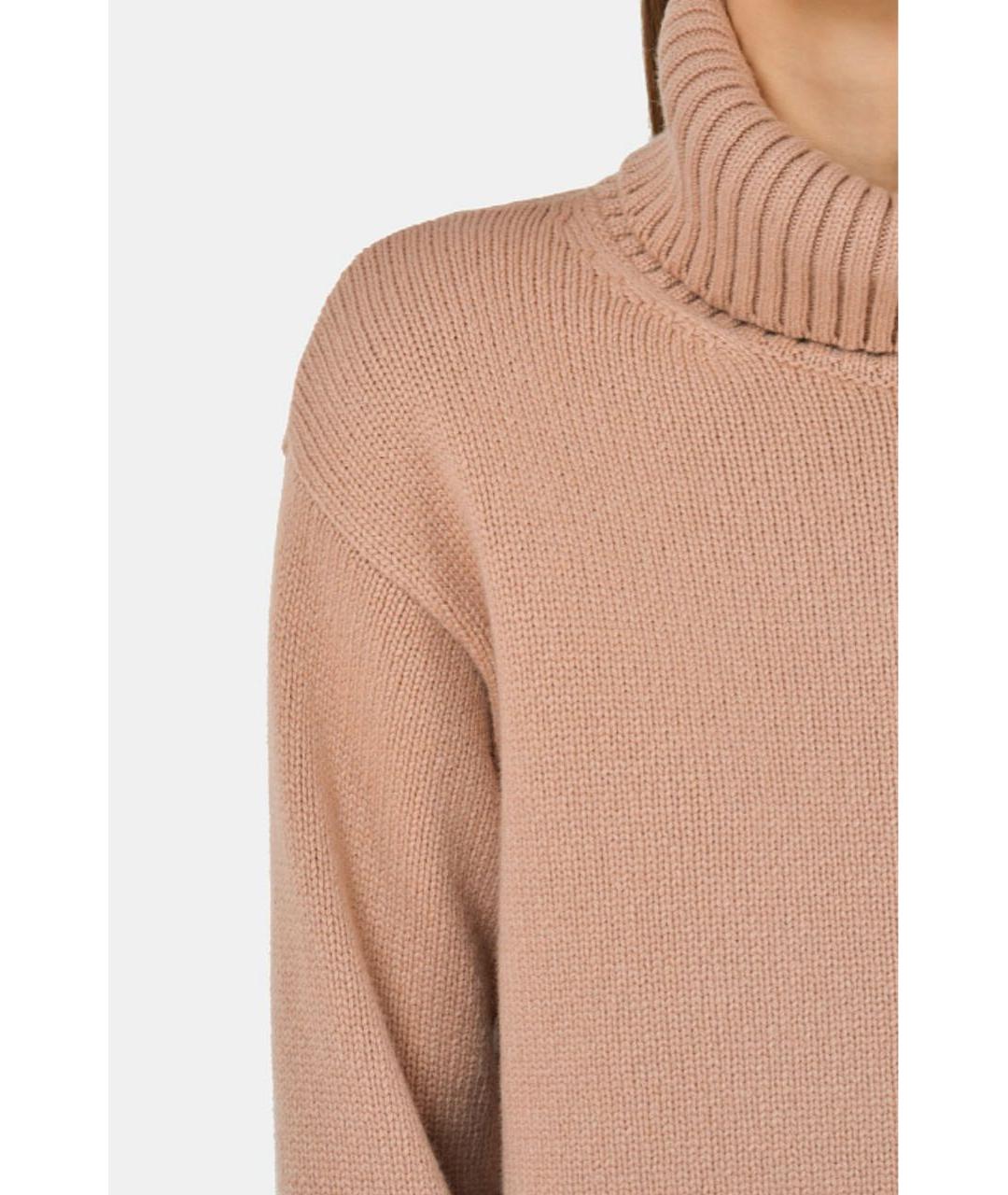 VALENTINO Бежевый шерстяной джемпер / свитер, фото 3