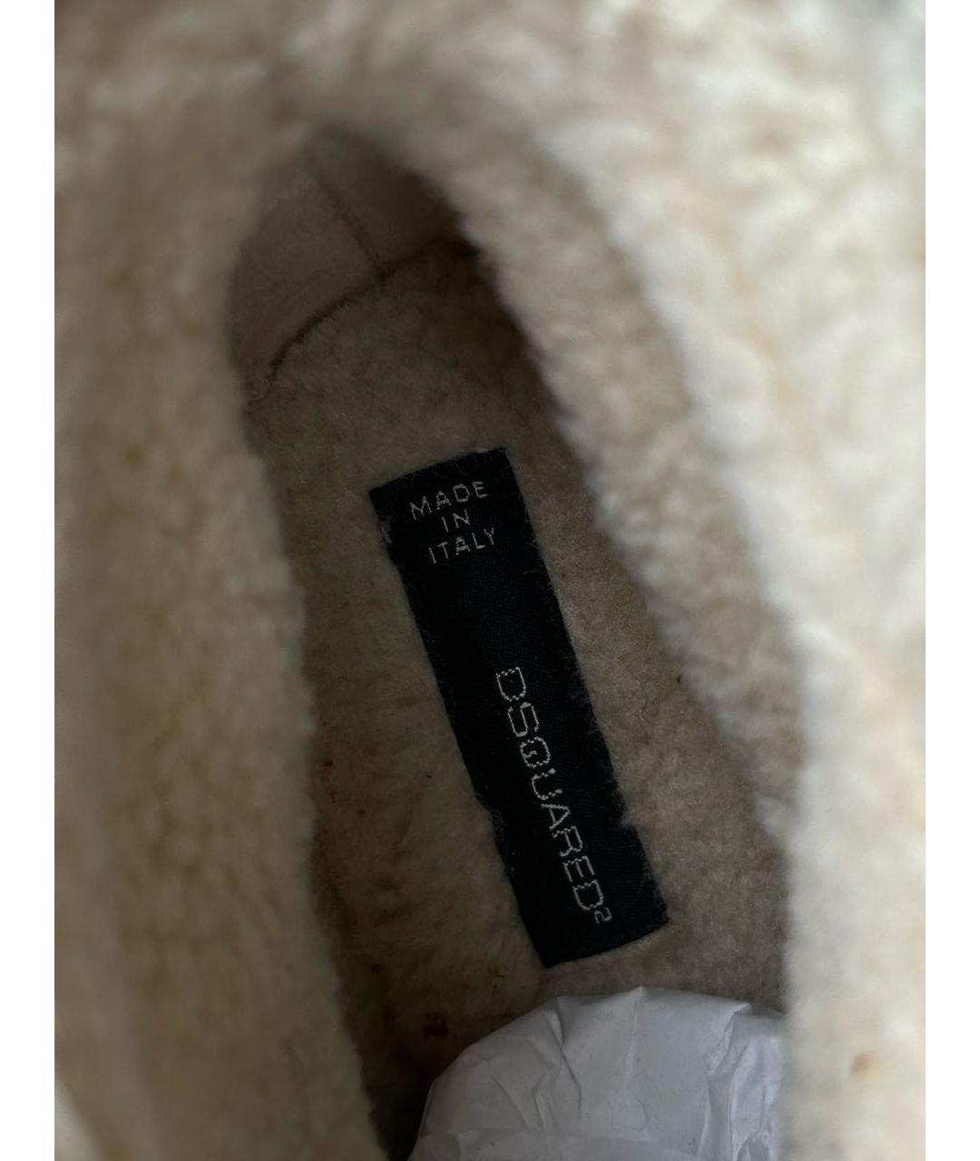 DSQUARED2 Коричневые замшевые ботильоны, фото 3