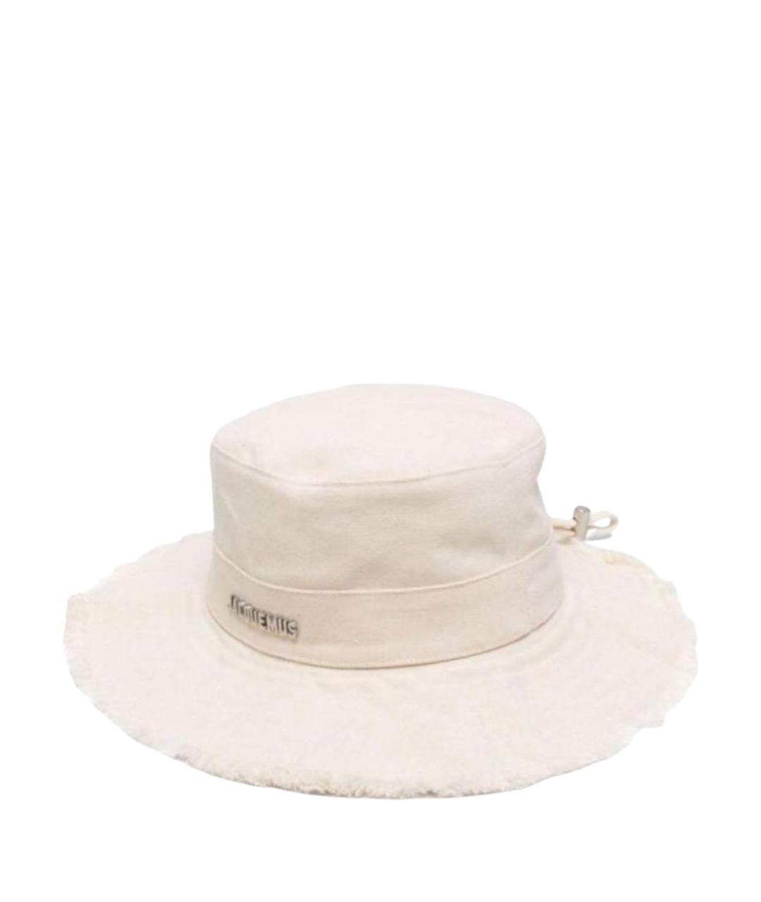 JACQUEMUS Белая хлопковая панама, фото 1