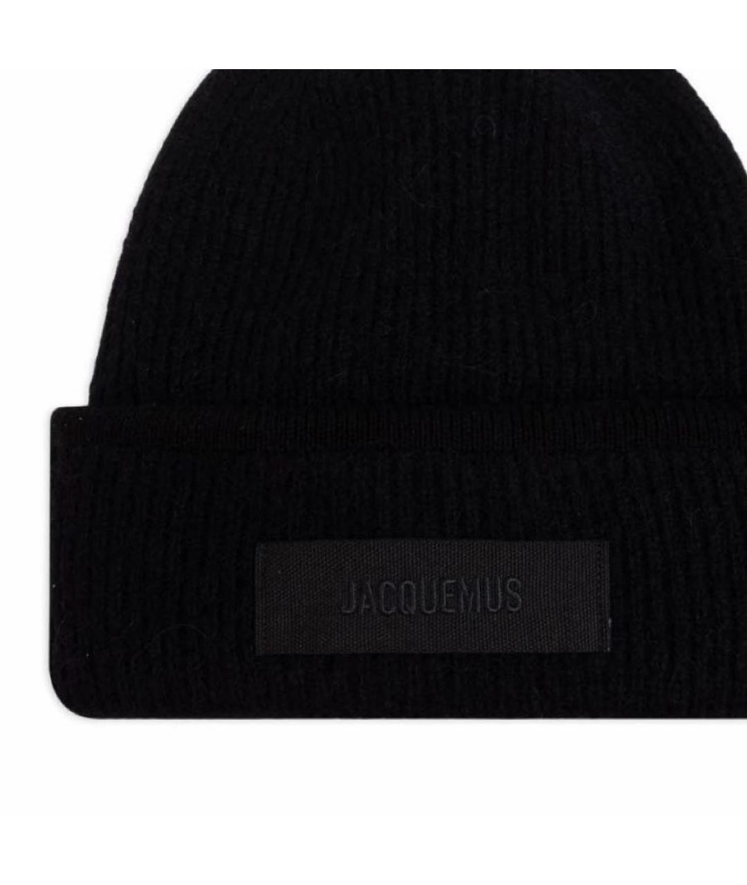 JACQUEMUS Черная шапка, фото 3