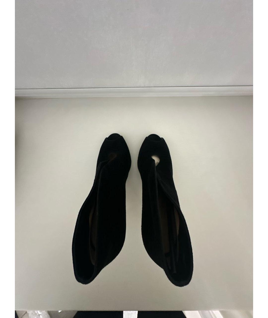 GIANVITO ROSSI Черные замшевые ботильоны, фото 3