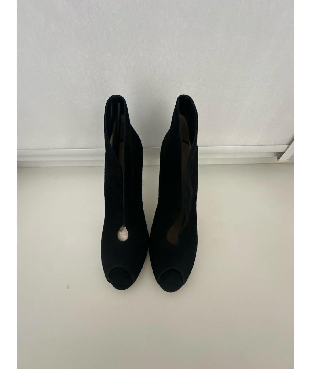 GIANVITO ROSSI Черные замшевые ботильоны, фото 2